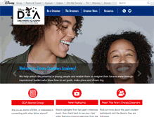 Tablet Screenshot of disneydreamersacademy.com